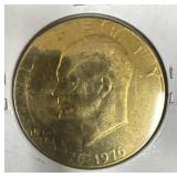 1976 IKE GOLD PLATED PROOF DOLLAR