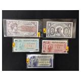 LOT OF (5) REPLICA NOTES OF BETTER MPC