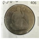 1858-O SEATED LIBERTY HALF DOLLAR