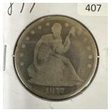 1877 SEATED LIBERTY HALF DOLLAR