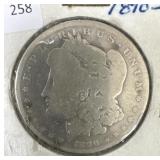 1890-O MORGAN DOLLAR