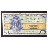 SERIES 521 FIVE CENT MILITARY PAYMENT CERTIFICATE