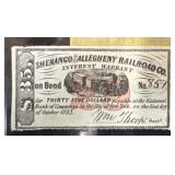 1883 SHENANGO AND ALLEGHENY RAILROAD CO.