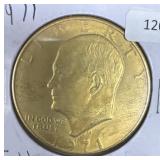 1971 IKE GOLD PLATED DOLLAR