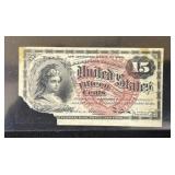 4 - ISSUE FRACTIONAL CURRENCY 15 CENT