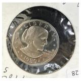 1980-S SUSAN B ANTHONY DOLLAR