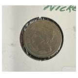 1868 THREE CENT NICKEL