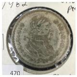 1962 MEXICO SILVER PESO