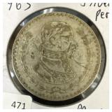 1963 MEXICO SILVER PESO