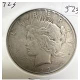 1923 PEACE SILVER DOLLAR