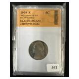 1999-S JEFFERSON PROOF 70 CAMEO NICKEL