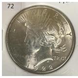 1922 PEACE DOLLAR