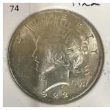 1922 PEACE DOLLAR