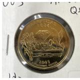 2003 GOLD-PLATED ARKANSAS WASHINGTON QUARTER