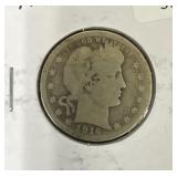 1916-D BARBER QUARTER