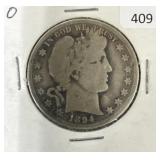 1894-O BARBER HALF DOLLAR