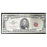 SERIES 1963 $5 RED SEAL $5 (NICE CONDITION)