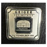 GEIGER 5 GRAM .999 SILVER