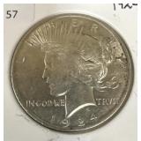 1924 PEACE DOLLAR