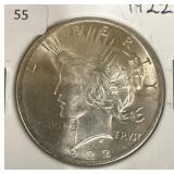1922 PEACE DOLLAR