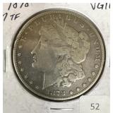 1878 MORGAN DOLLAR -  7 TAILFEATHERS