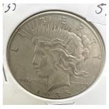 1935 PEACE SILVER DOLLAR