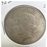 1922 PEACE SILVER DOLLAR