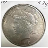 1923 PEACE SILVER DOLLAR