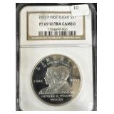 2002-P FIRST FLIGHT ONE DOLLAR - PF69 -NGC