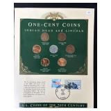 COINS OF THE 20TH CENTURY (ONE CENT COINS) -
