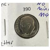 1982 ROOSEVELT DIME (NO MINTMARK), (NICE CONDITION
