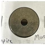 1921-24 MOROCCO 25 CENTIMES