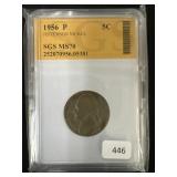 1956 JEFFERSON NICKEL - MS70