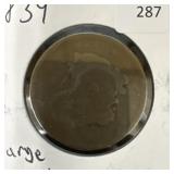 1839 LARGE CENT