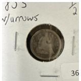 1853 W/ARROWS HALF-DIME