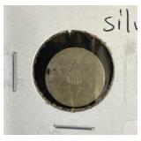 1853 THREE CENT SILVER