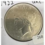 1922 PEACE DOLLAR