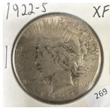 1922-S PEACE DOLLAR