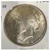 1922 PEACE DOLLAR