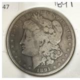 1891 MORGAN DOLLAR
