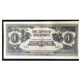 WWII JAPAN INVASION 1 DOLLAR CURRENCY