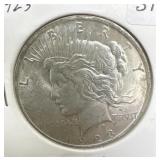 1923 PEACE SILVER DOLLAR