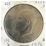 1976-D TYPE 2 IKE DOLLAR
