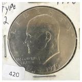 1976 TYPE 2 IKE DOLLAR