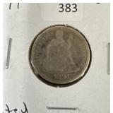 1891 SEATED LIBERTY DIME
