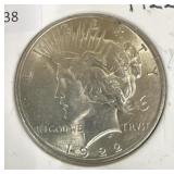 1922 PEACE DOLLAR