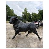 CAST BULL STATUE