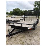 UTILITY TRAILER WITH DROP GATE