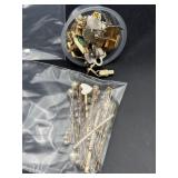 ASSORTED HAIR PENS AND CUFF LINKS