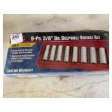 9pc 3/8" DEEPWELL SOCKET SET